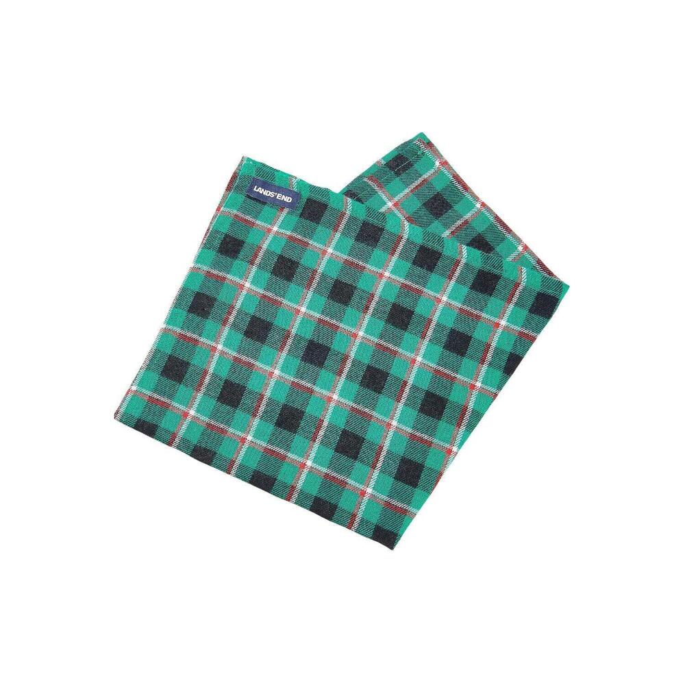 Lands' End Women's Pet Bandana Emerald/Check